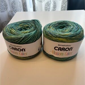 Caron Blossom Cakes Yarn in Tidepool (2 included)